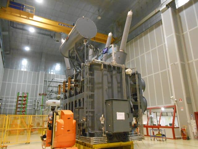 400 kV transformer testing — factory campaign